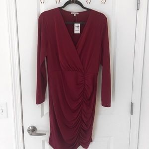 Ruched Red Dress - XL